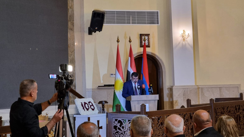 Consulate General of Armenia in Erbil on Monday organized an event for the 108th Anniversary of the Armenian Genocide (Photo: Wladimir van Wilgenburg/Kurdistan 24)