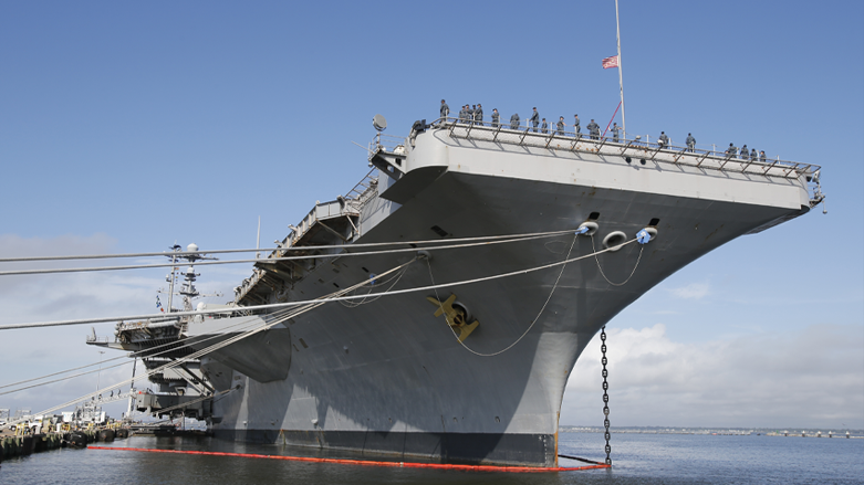 کەشتی فڕۆکەهەڵگری جۆرج واشنتۆن "USS George Washington" | وێنە: Steve Helber / AP