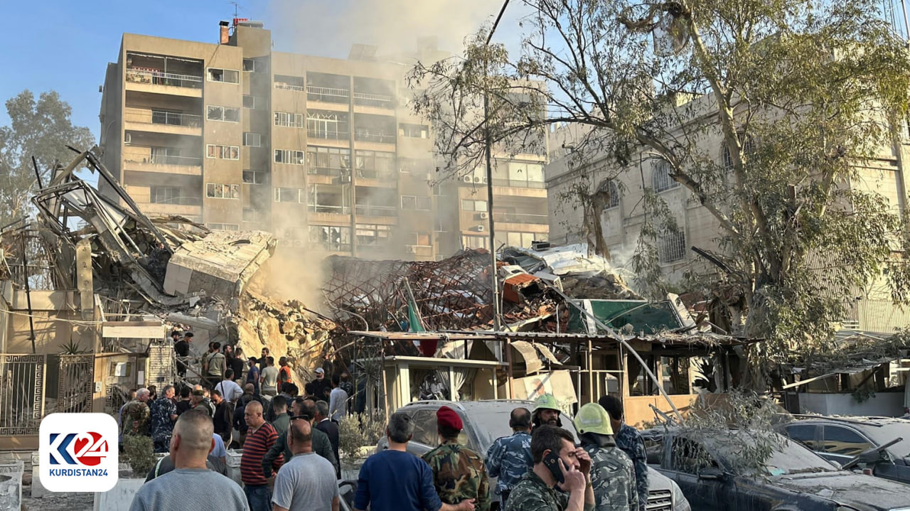 ساختمان ویران شده در حمله موشکی اسرائیل به سفارت ایران در سوریه - عکس: خبرگزاری فرانسه