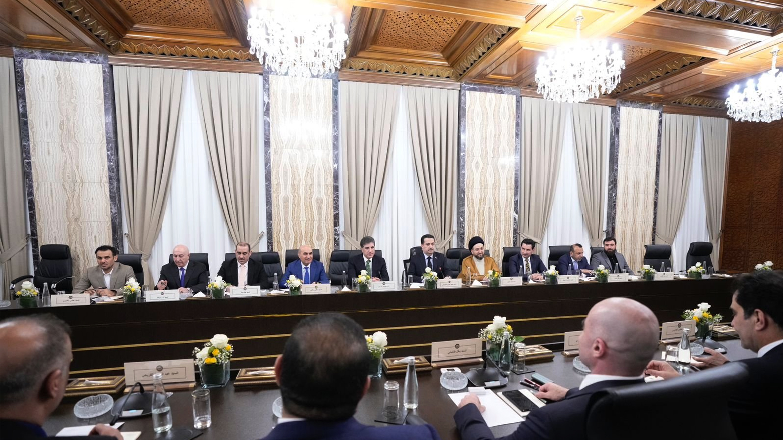 اجتماع ائتلاف إدارة الدولة بمشاركة رئيس إقليم كوردستان نيجيرفان بارزاني