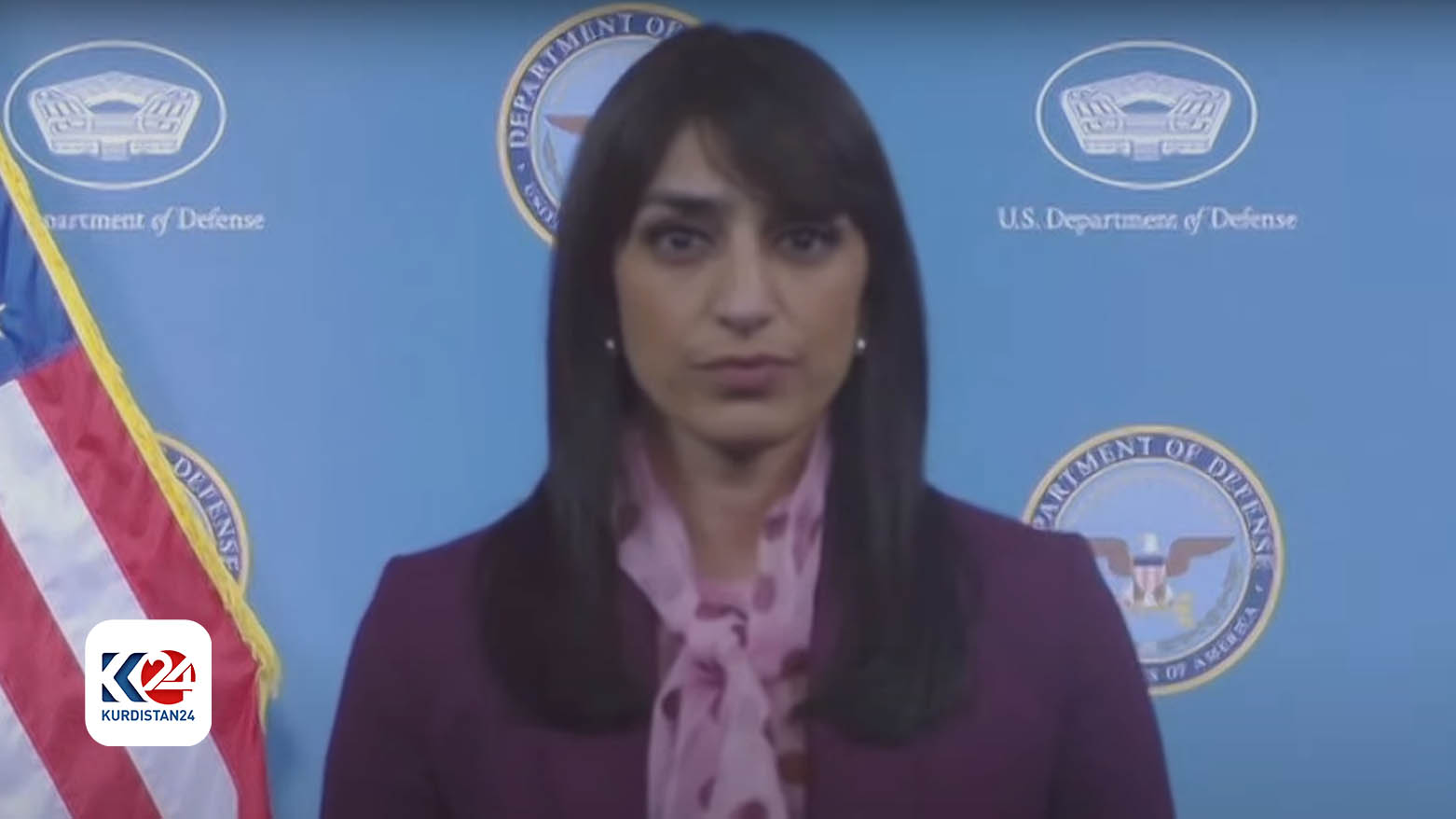 سابرینا سینگ بۆ کوردستان24: تا داعش هەبێت ئەرکی هێزەکانی ئەمەریکا لە عێراق بەردەوام دەبێت