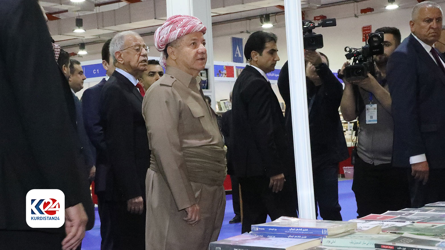 Başkan Barzani, 16. Erbil Uluslararası Kitap Fuarı’nın açılışını yaptı (FOTO: İslam Hero/ K24)