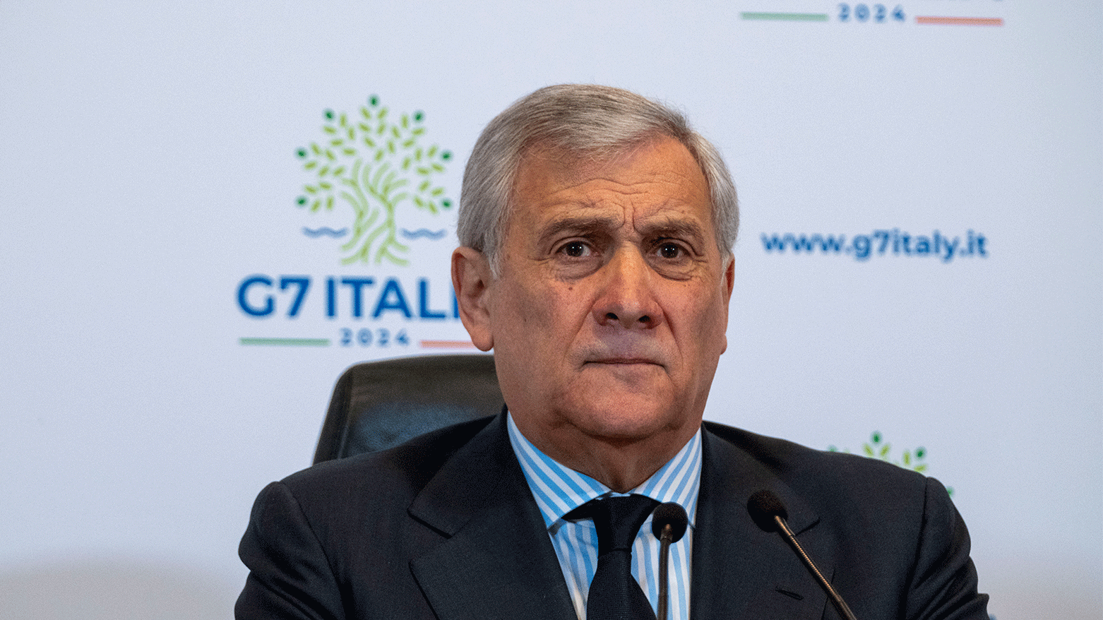 Italian Foreign Minister Antonio Tajani listens to questions during a press conference on G7 at the Foreign Ministry in Rome, Jan. 17, 2024. (Photo: AP)
