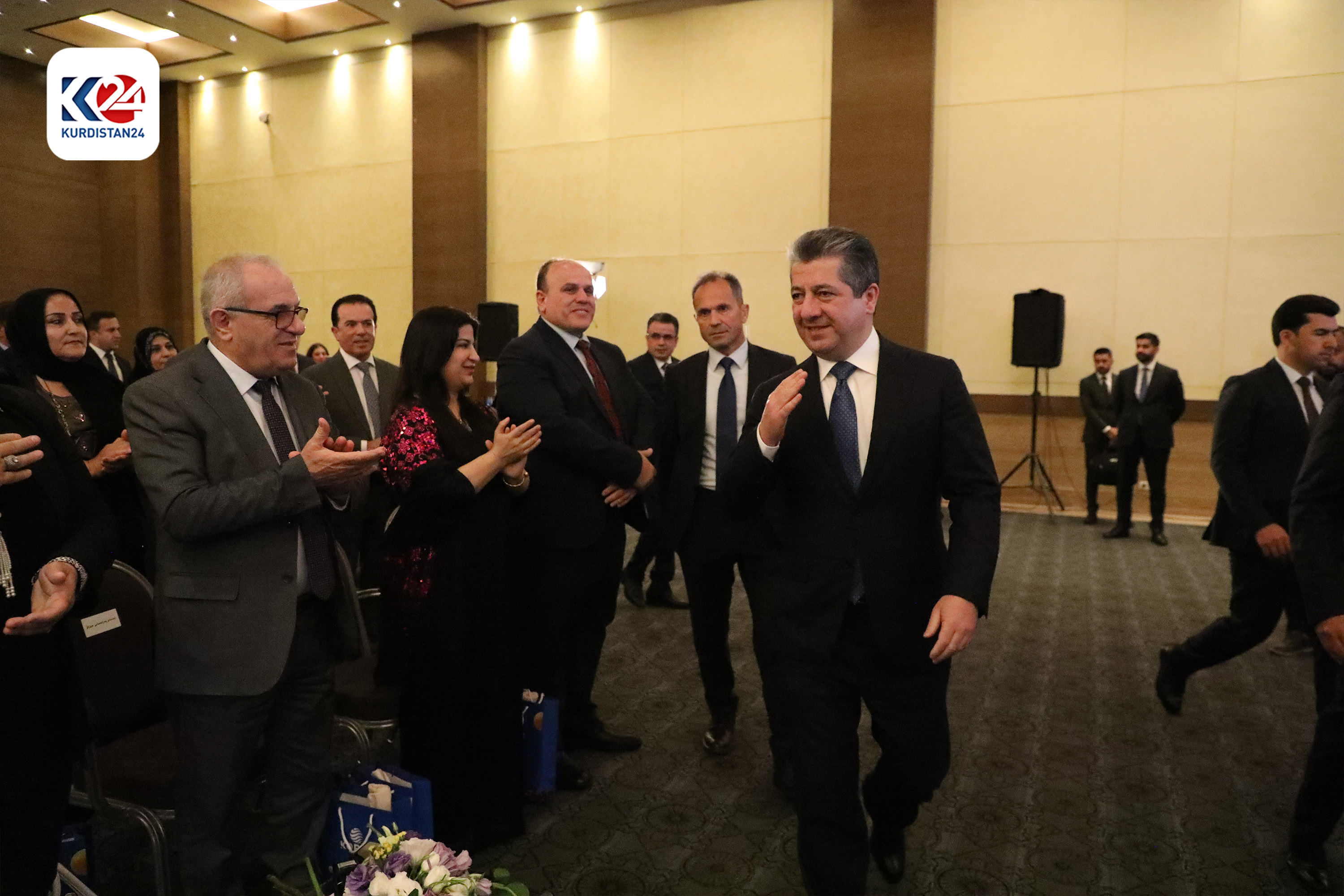 بەشداریی سەرۆکوەزیران مەسرور بارزانی لە دیداری نێودەوڵەتیی هەولێر بۆ کاری ڕۆژنامەنووسی