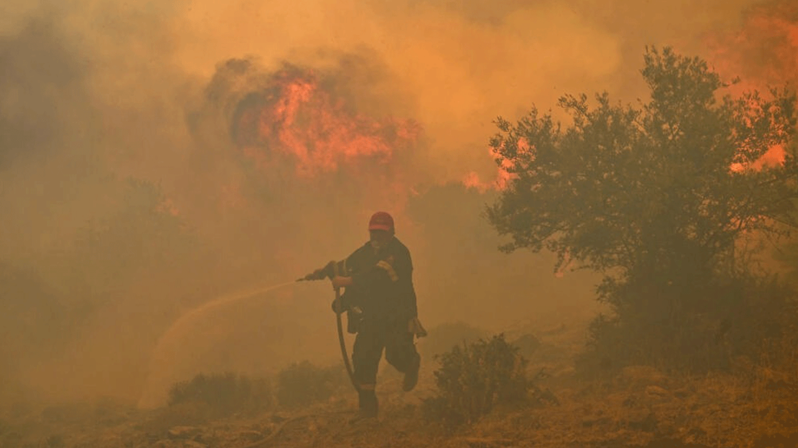 In a year of contrasting extremes, Europe witnessed scorching heatwaves but also catastrophic flooding, withering droughts, violent storms and its largest wildfire (Photo: AFP)
