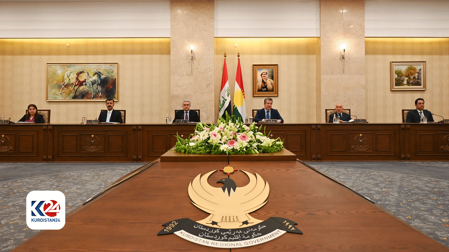 The meeting of KRG Council of Ministers, April 24, 2024. (Photo: KRG)