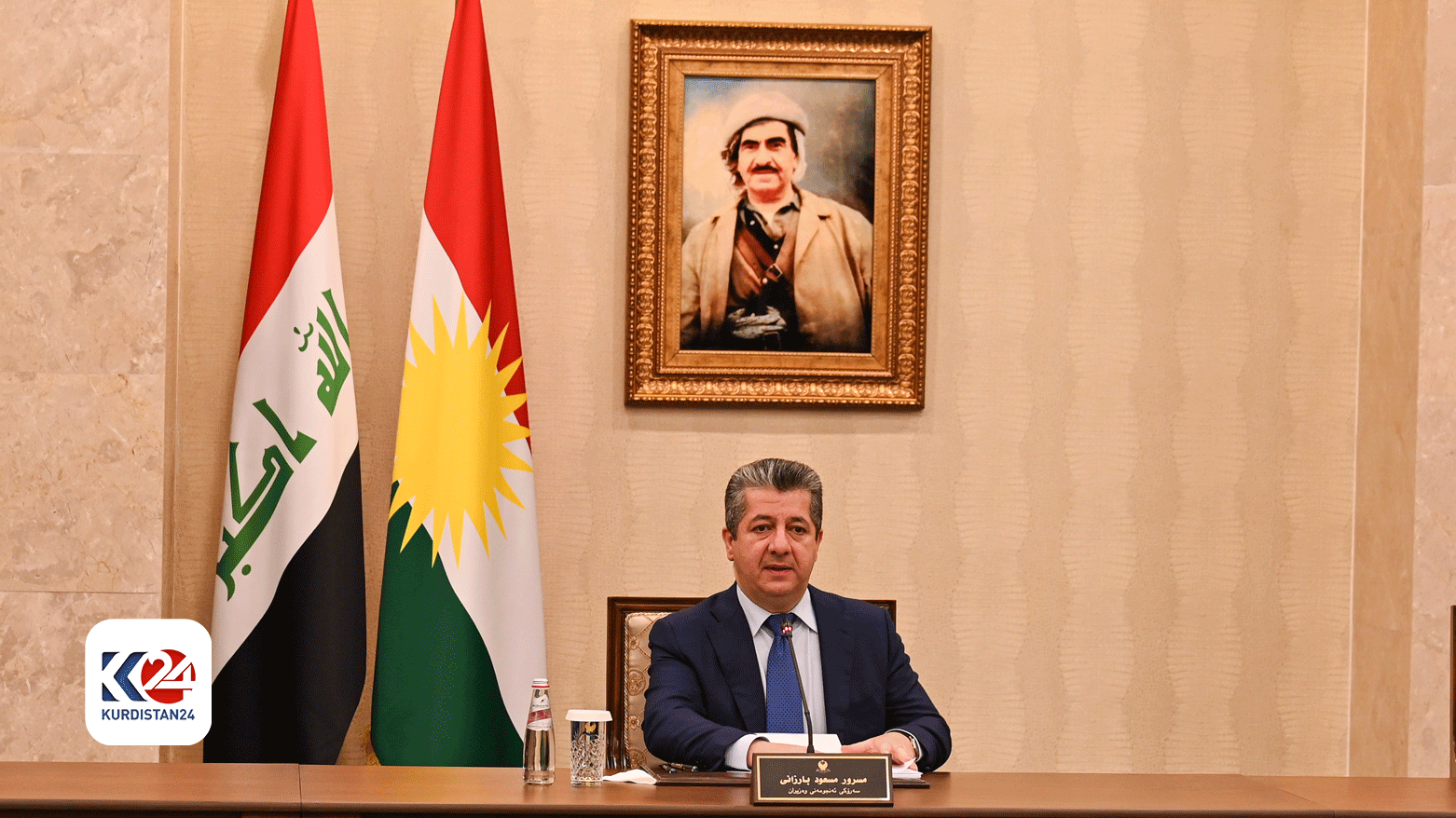 The Kurdistan Region's Prime Minister Masrour Barzani. (Photo: Kurdistan 24)