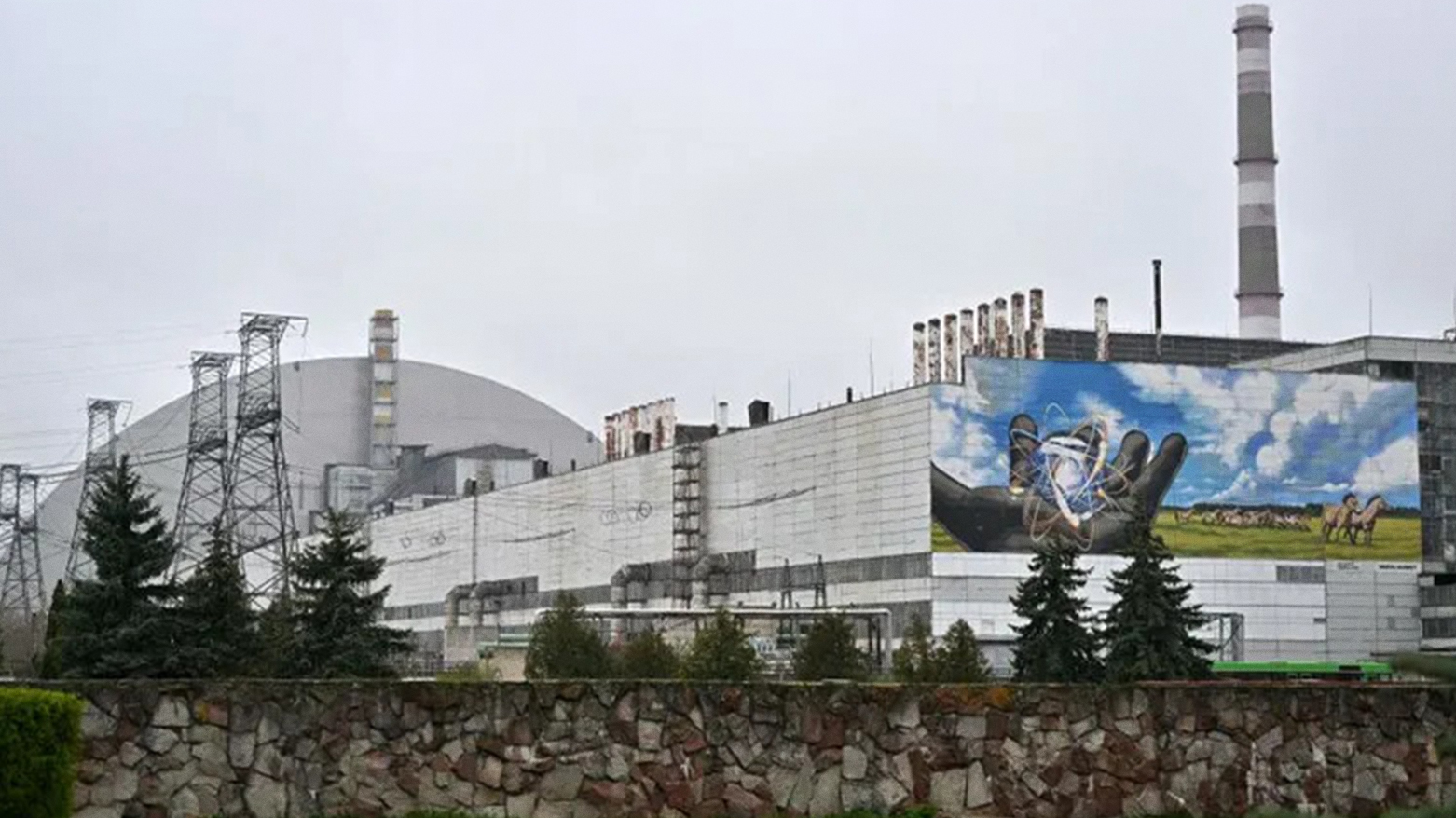 Photo of the New Safe Confinement at Chernobyl Nuclear Power Plant which covers the number 4 reactor unit, on the 36th anniversary of the world's worst nuclear disaster.  (Photo: AFP)