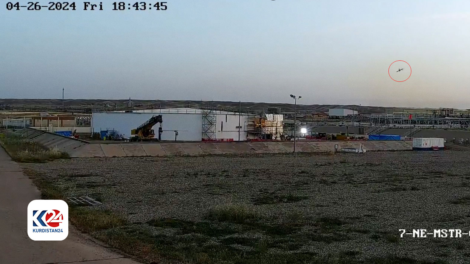 Exclusive Surveillance footage reveals dramatic drone attack on Khor Mor gas field