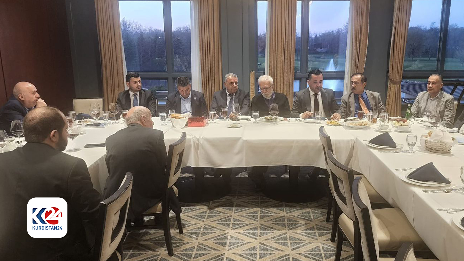 The photo of the meeting between Ankawa District and Sterling Heights officials in Michigan, the USA. (Photo: Kurdistan 24)