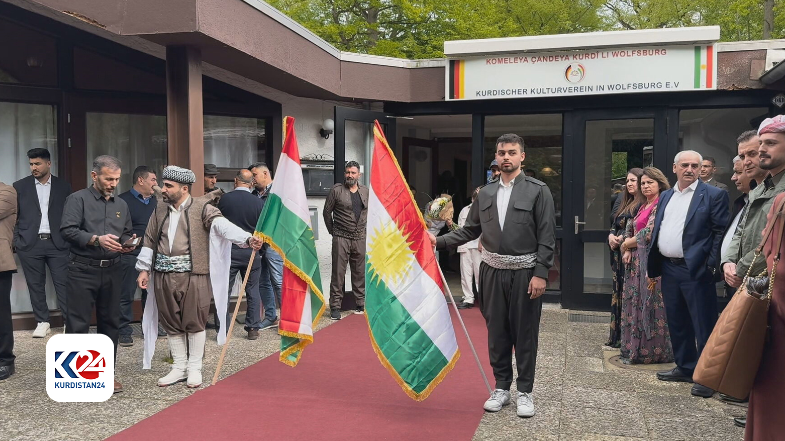 A photo of the Kurdish Diaspora Confederation meeting in Wolfsburg, Germany. (Photo: Kurdistan 24)