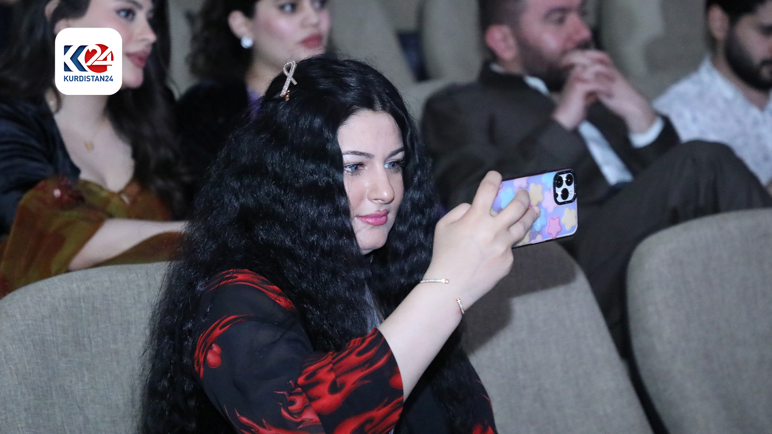 An attendee of the inaugural Kurdish Dance Festival in Duhok. (Photo: Kurdistan 24) 