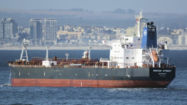 This Jan. 2, 2016 photo shows the Liberian-flagged oil tanker Mercer Street off Cape Town, South Africa. (Photo: AP / Johan Victor)