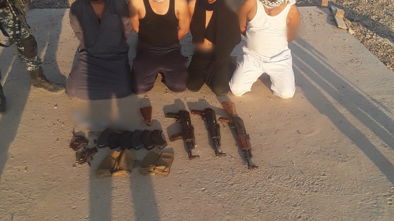 The SDF arrested four ISIS suspects on August 1, 2021. (Photo: SDF's Coordination and Military Operations Center)