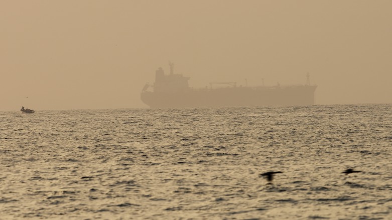 The oil tanker Mercer Street, which came under attack last week off the coast of Oman, is seen moored off Fujairah, UAE. The UK navy warned of a “potential hijack” of another ship in the Gulf of Oman on Aug. 3. (Photo: Jon Gambrell/AP)