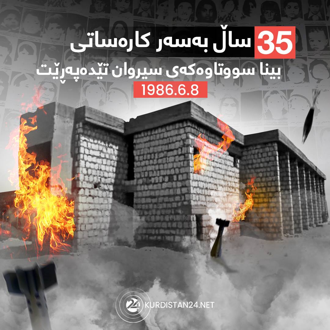 پۆسته&zwnj;ری كوردستان24 بۆ یادی 35 ساڵه&zwnj;ی كاره&zwnj;ساته&zwnj;كه&zwnj;