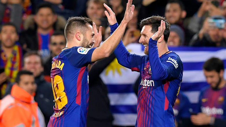 Lionel Messi &ucirc; Jordi Alba