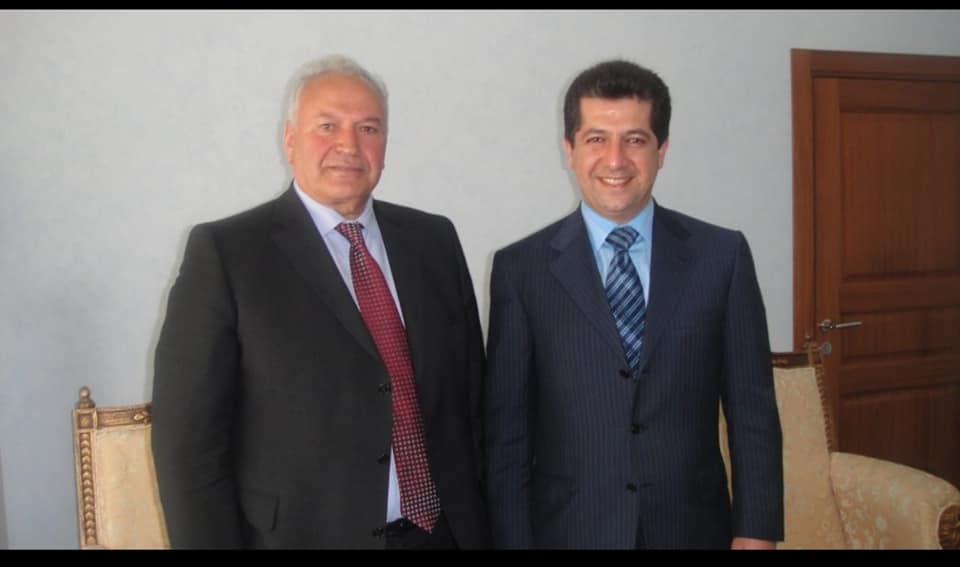 مه&zwnj;سرور بارزانی، سه&zwnj;رۆكی حكومه&zwnj;تی هه&zwnj;رێمی كوردستان و پرۆفیسۆر د. كنیاز ئیبراهیم میرۆزۆیێڤ