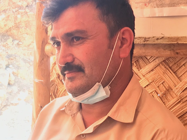 MAG deminer Bakhtiar Mohammad, Wilyawa, July 5, 2021. (Photo: Jon Brown/MAG)