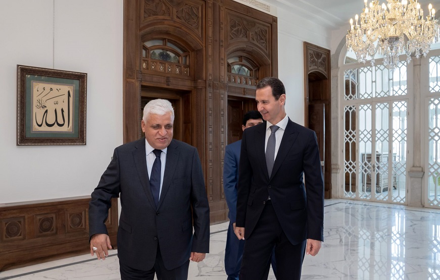 الرئيس السوري بشار الاسد يتلقى رسالة من مصطفى الكاظمي تتعلق بمؤتمر بغداد