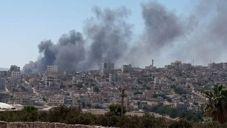Ketina mûşekan li ser bajarê Efrînê