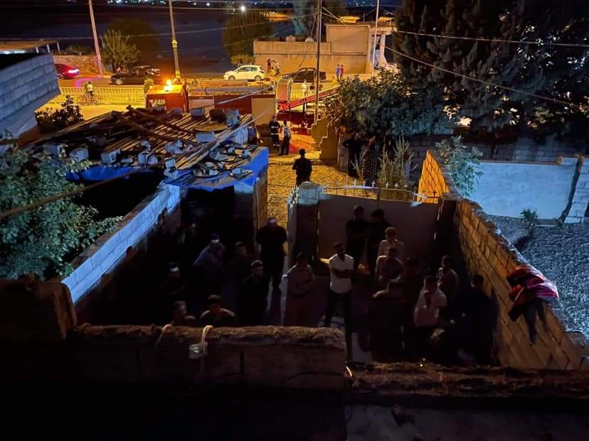 دیمەنی ماڵەکە دوای سوتانی