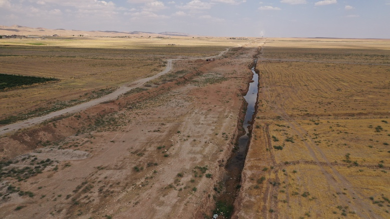 A picture showing the drought in Kuri Jami village, Sinjar, August 2021. (Photo: Fared Baram/NRC)