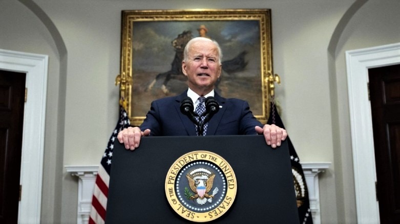 US President Joe Biden speaks about the ongoing evacuation of Afghanistan from the Roosevelt Room of the White House, Aug. 24, 2021. (Photo: AFP)