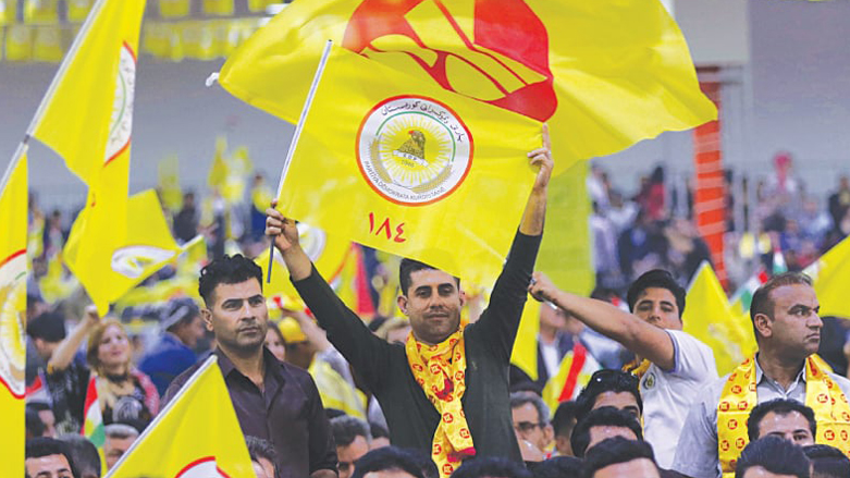KDP followers are pictured during an election rally in Erbil, capital of Kurdistan Region, April 29, 2018. (Photo: AFP)