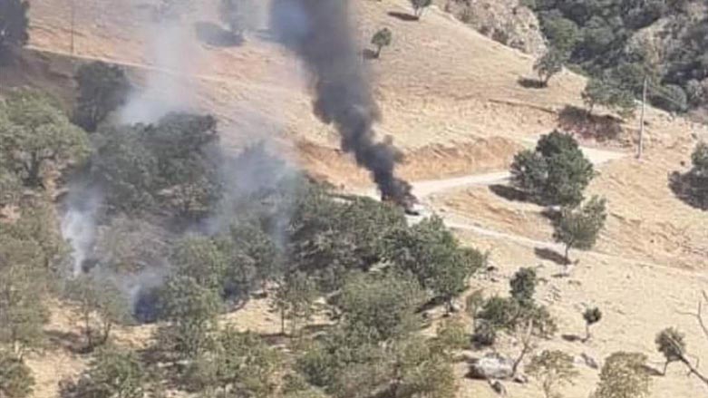 حمله هوایی جنگنده‌های ترکیه به یک خودرو در منطقه پشدر