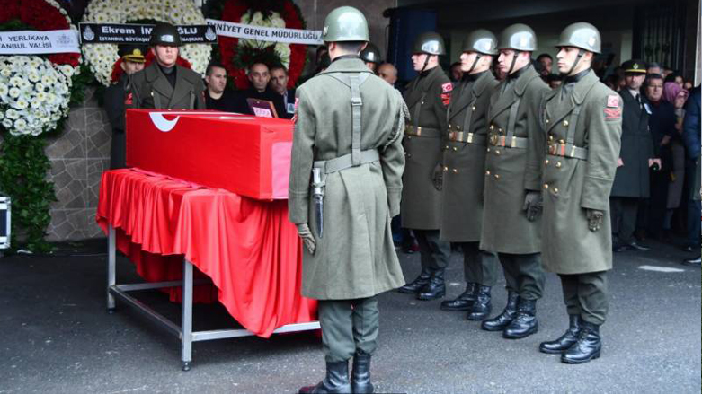 Ceremony farewell to the body of a Turkish soldier who was killed by the PKK. (Photo: AFP)