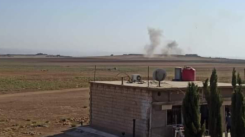 The Turkish Army bombarded border villages in Syria's Hasakah province on Monday, Aug. 8, 2022 (Photo: Hawar News Agency)