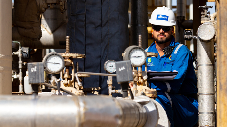 An employee of Dana Gas Company at Khor Mor gas plant in the Kurdistan Region's town of Chamchamal. (Photo: Dana Gas Company)