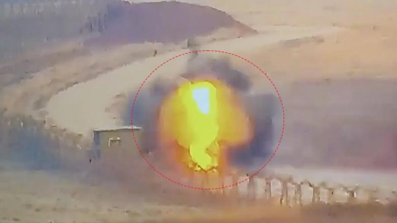 Screenshot from SDF video showing the attack on Turkish forces (Photo: SDF Press)