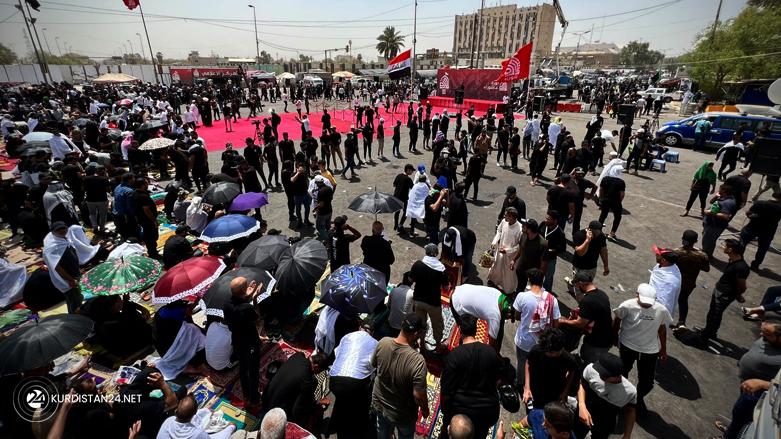 جانب من مظاهرات الصدريين - صورة: كوردستان 24
