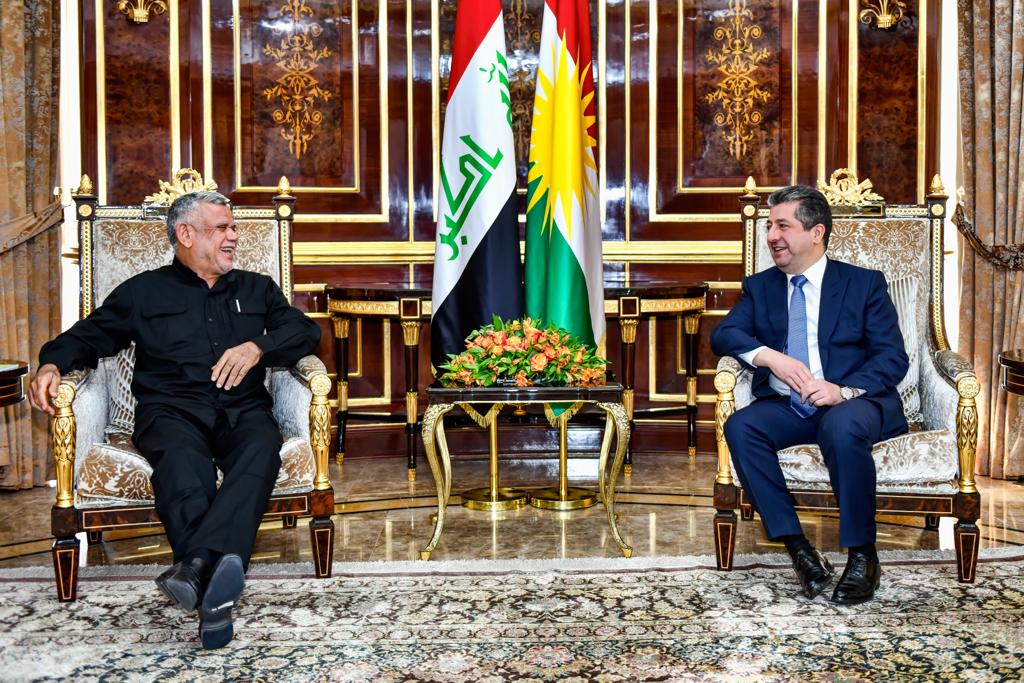 Hadi Amiri ve Başbakan Mesrur Barzani