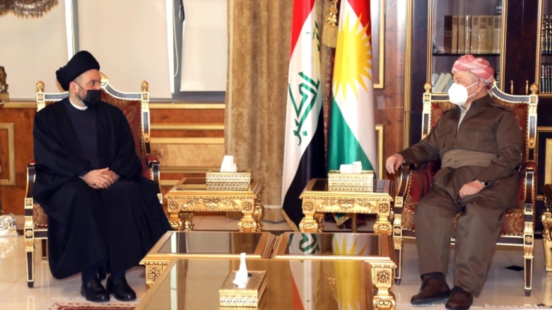 Ammar el-Hekim ve Başkan Barzani (Arşiv)