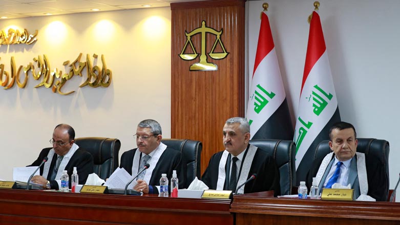 Iraqi judges attend a court session at the Supreme Judicial Council in the Iraqi capital Baghdad, Dec. 27, 2021. (Photo: Ahmad al-Rubaye/AFP)
