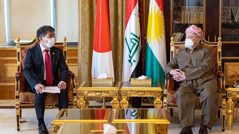 دیدار پرزیدنت مسعود بارزانی و سفیر ژاپن در عراق