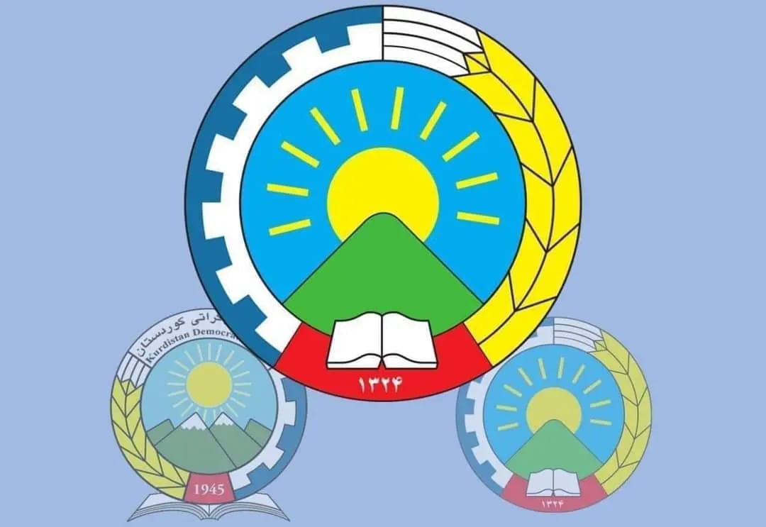 دوشاخه‌ی حزب دمکرات کوردستان در مدت حدود ١٦ سال با دو لوگوی متفاوت فعالیت می‌کردند