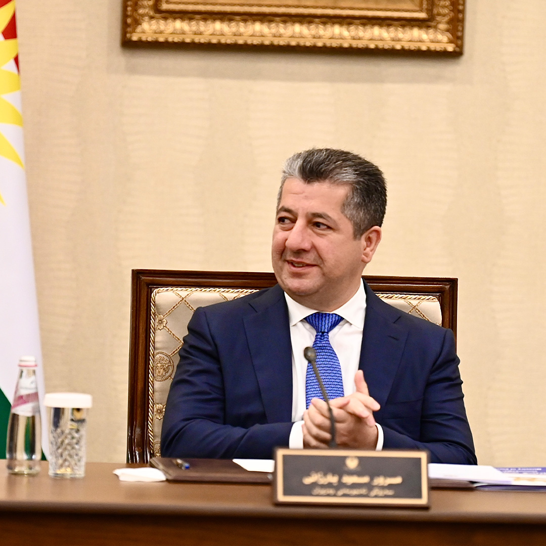 Kurdistan Region Prime Minister Masrour Barzani at the meeting of the KRG Council of Ministers, August 2, 2023. (Photo: KRG)