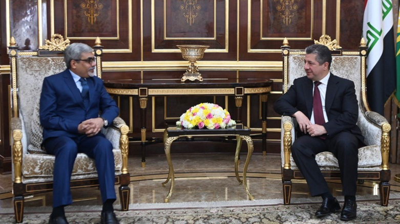 PM Barzani meets new Indian Consul General to Erbil