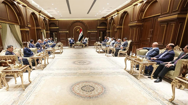 خلال لقاء الحلبوسي بوفد الحزب الديمقراطي الكوردستاني