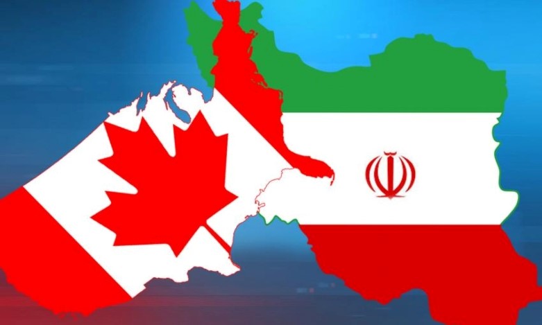 پرچم و نقشه‌های ایران و کانادا
