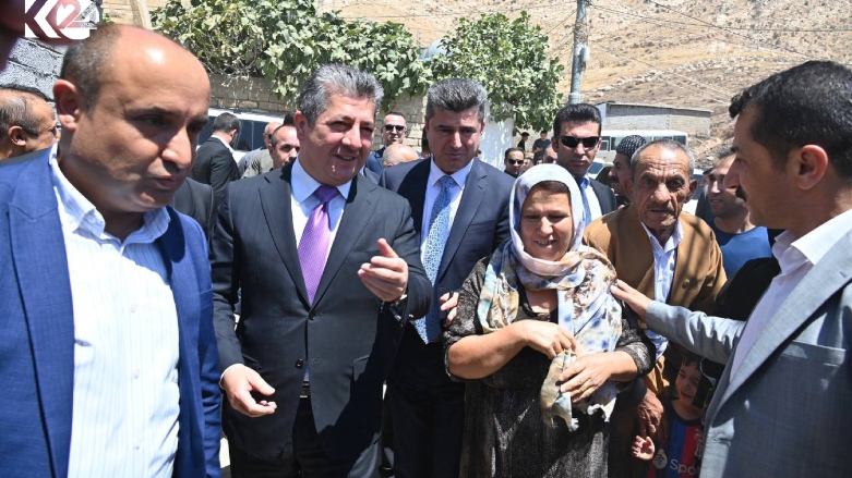 مسرور بارزانی، نخست‌وزیر اقلیم کوردستان در میان مردم دهوک
