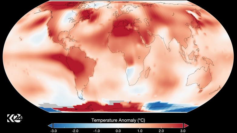 This map shows global temperature anomalies for July 2023. (Photo: NASA)