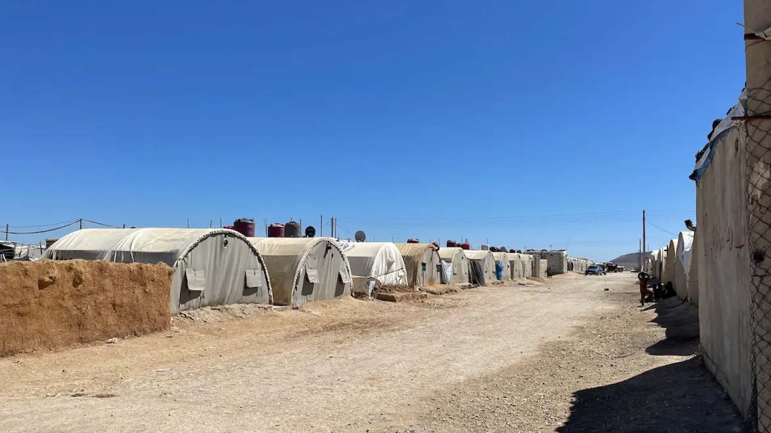 The Serekaniye Camp, which as of Aug. 1, 2023, hosted about 15,570 internally displaced people, Al-Hasakeh governorate, Syria, May 2023 (Photo: Hanan Salah/Human Rights Watch).