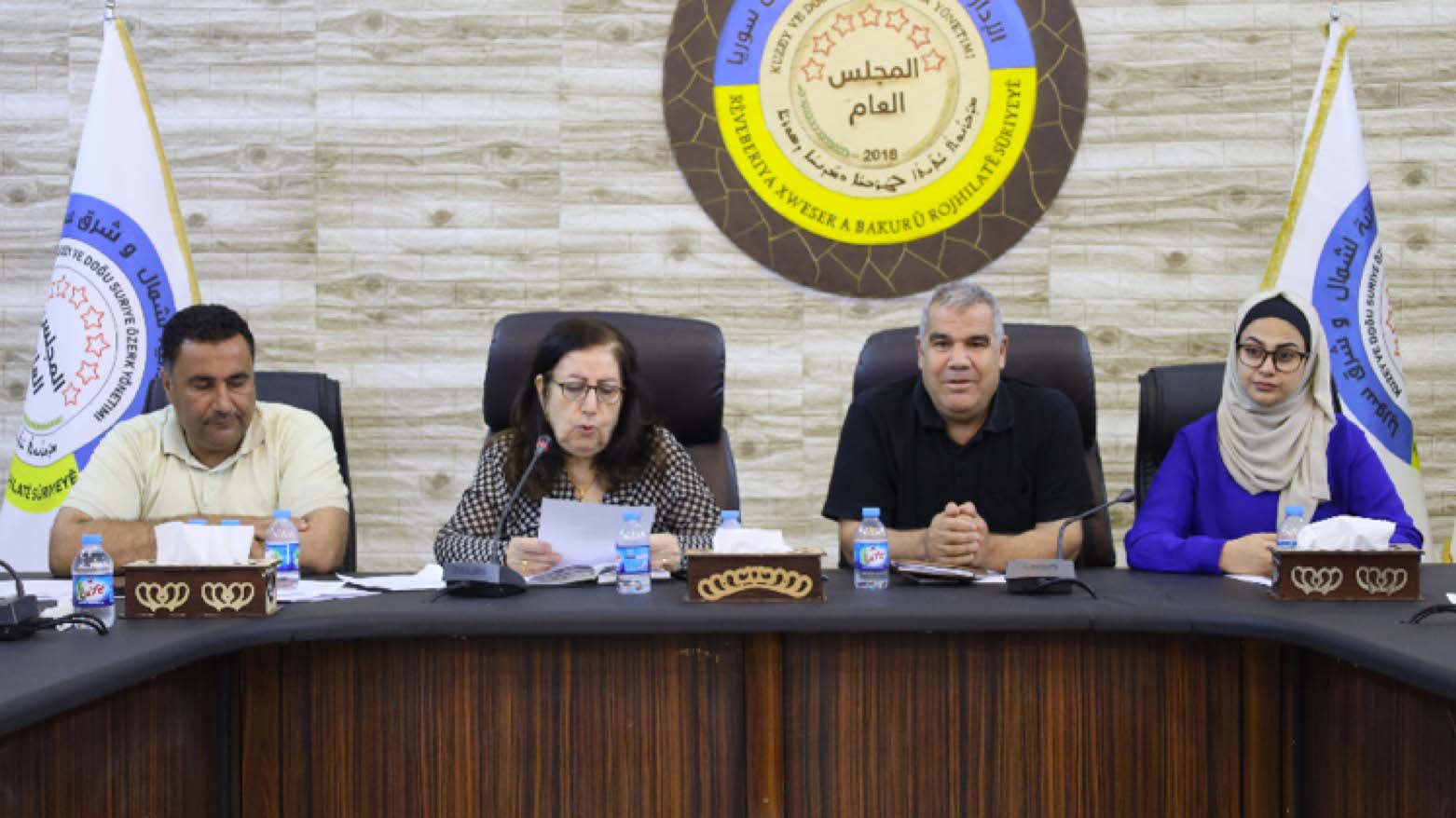 Officials of the Autonomous Administration of North and East Syria (Photo: AANES).