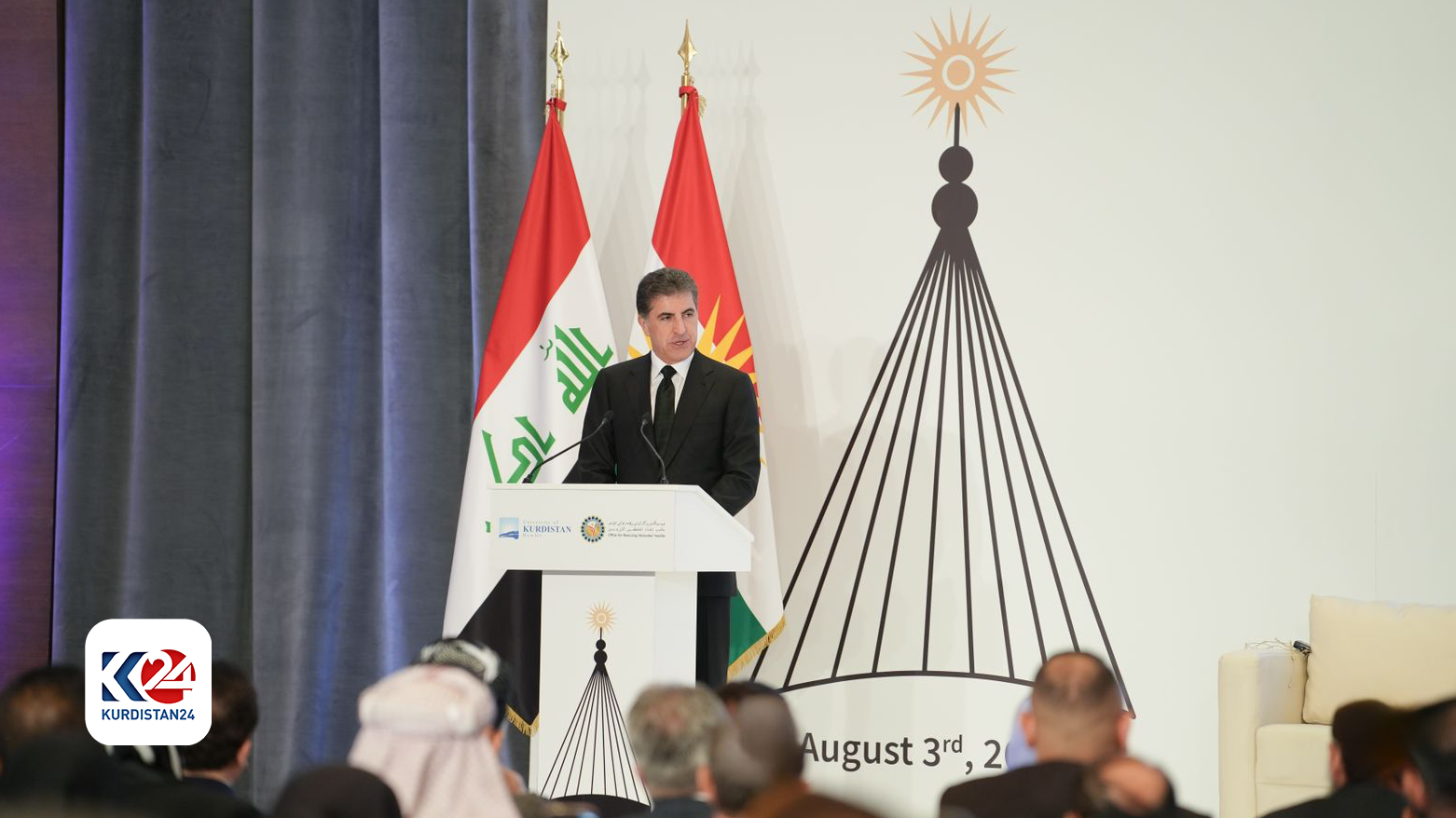 Kurdistan Region's President Nechirvan Barzani calls for unity, action on 10th anniversary of Sinjar genocide