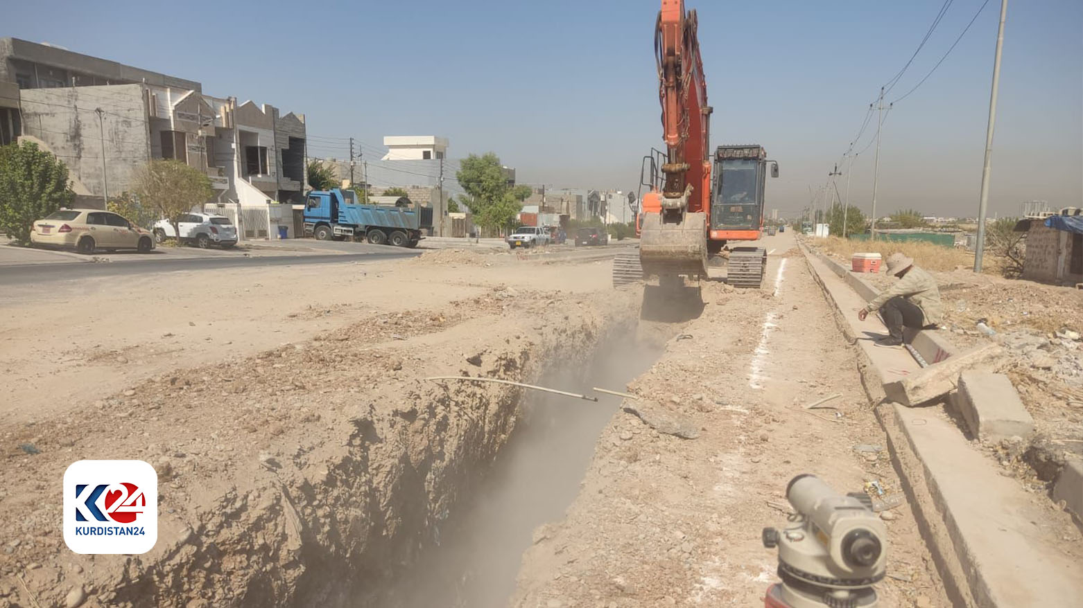 لە دارەتوو ئاوەڕۆیەکی لوولەیی دروستدەکرێت و 1300 مەتر شەقامیش قیرتاو دەکرێت